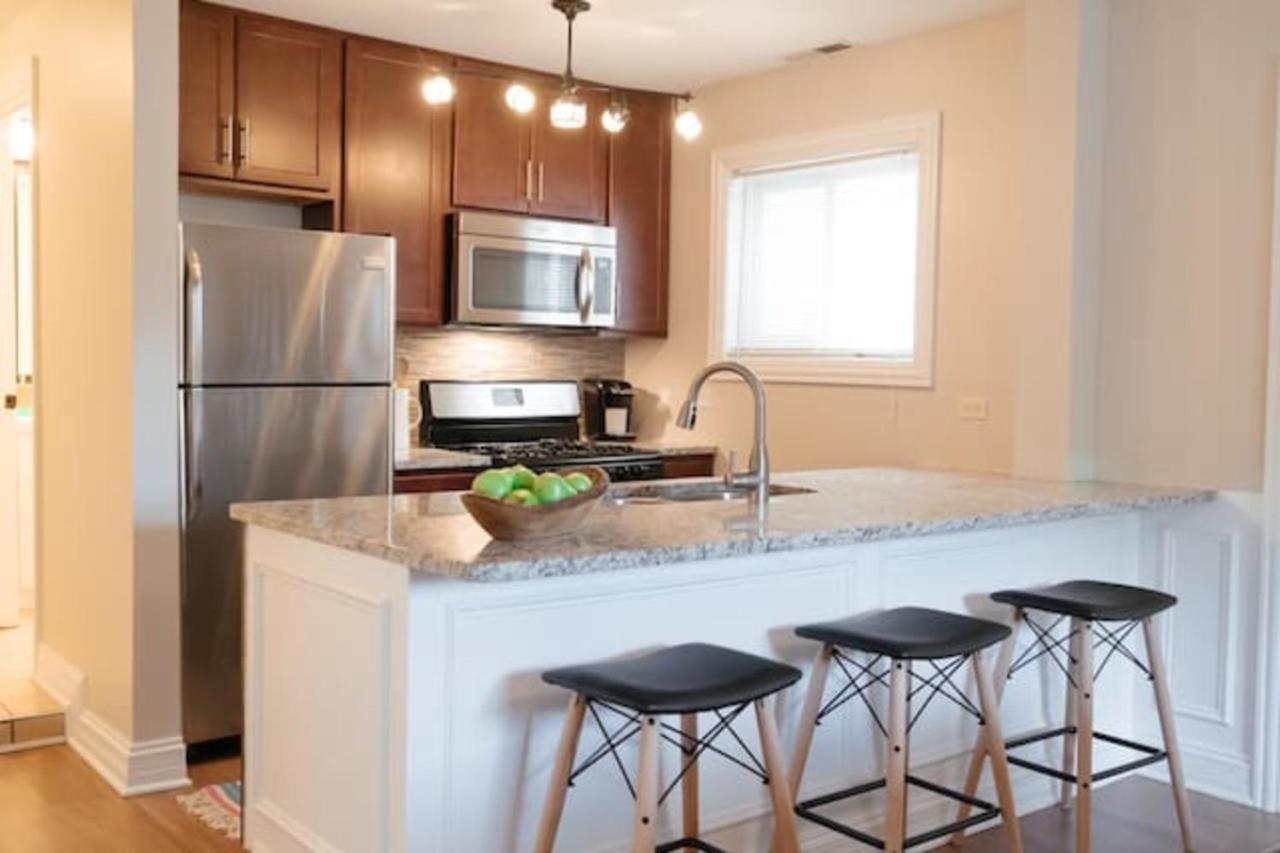 Cozy & Stylish 2Br Apt Near O'Hare Int'L Airport - Central Cozy Dunning エクステリア 写真